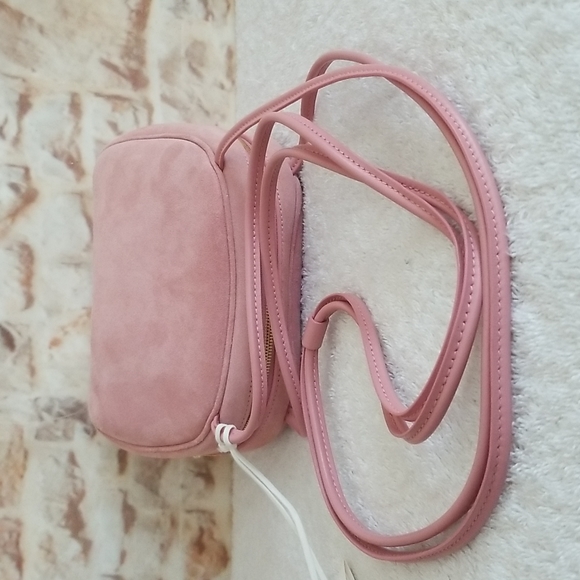 New Jil Sander Dome Medium Suede Crossbody Bag. - Picture 9 of 15